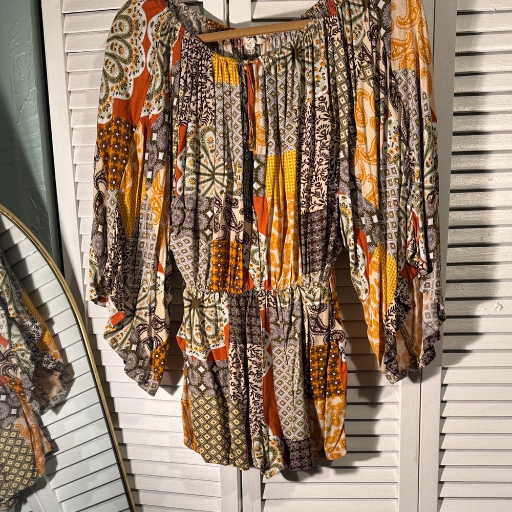Bohemian Patchwork Jumpsuit